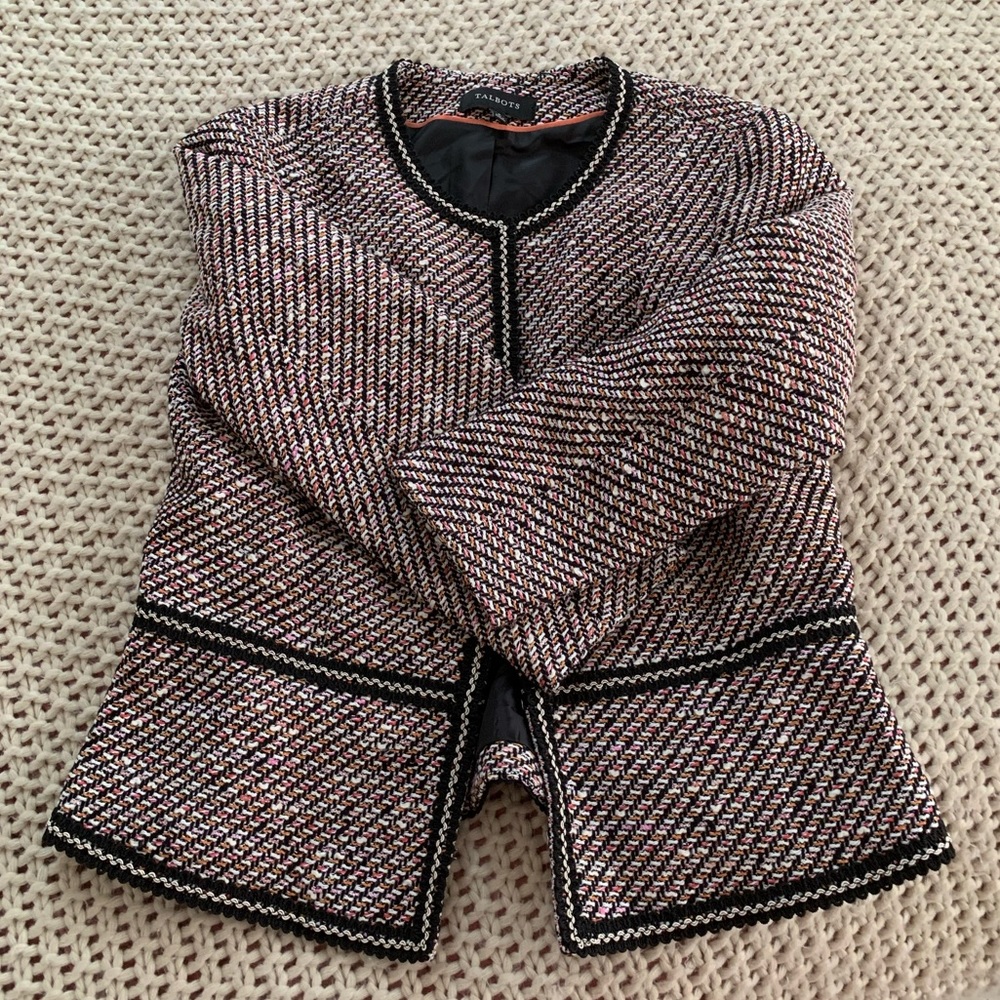 Talbots tweed blazer